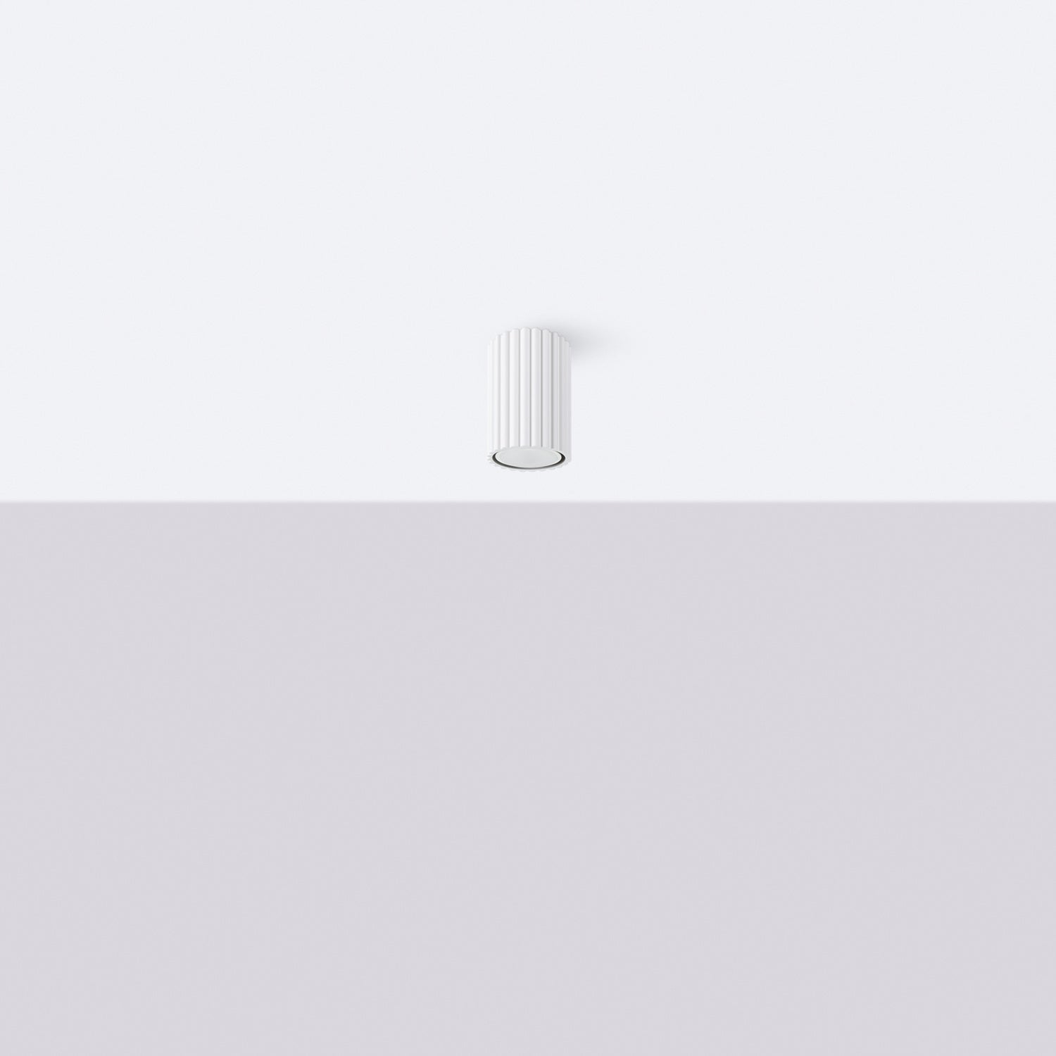 Ribbed Surface Spotlight - GU10 Cylindrical Ceiling Downlight Kitchen Hallway