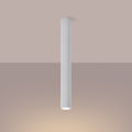 Pillar Ribbed Cylinder Ceiling Light 60cm - GU10 Statement Surface Downlight