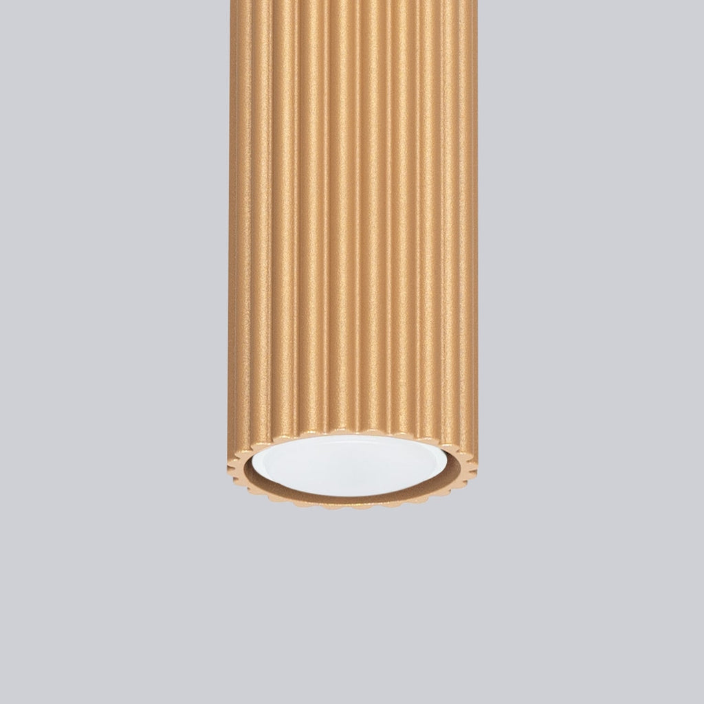 Ribbed Surface Spotlight - GU10 Cylindrical Ceiling Downlight Kitchen Hallway