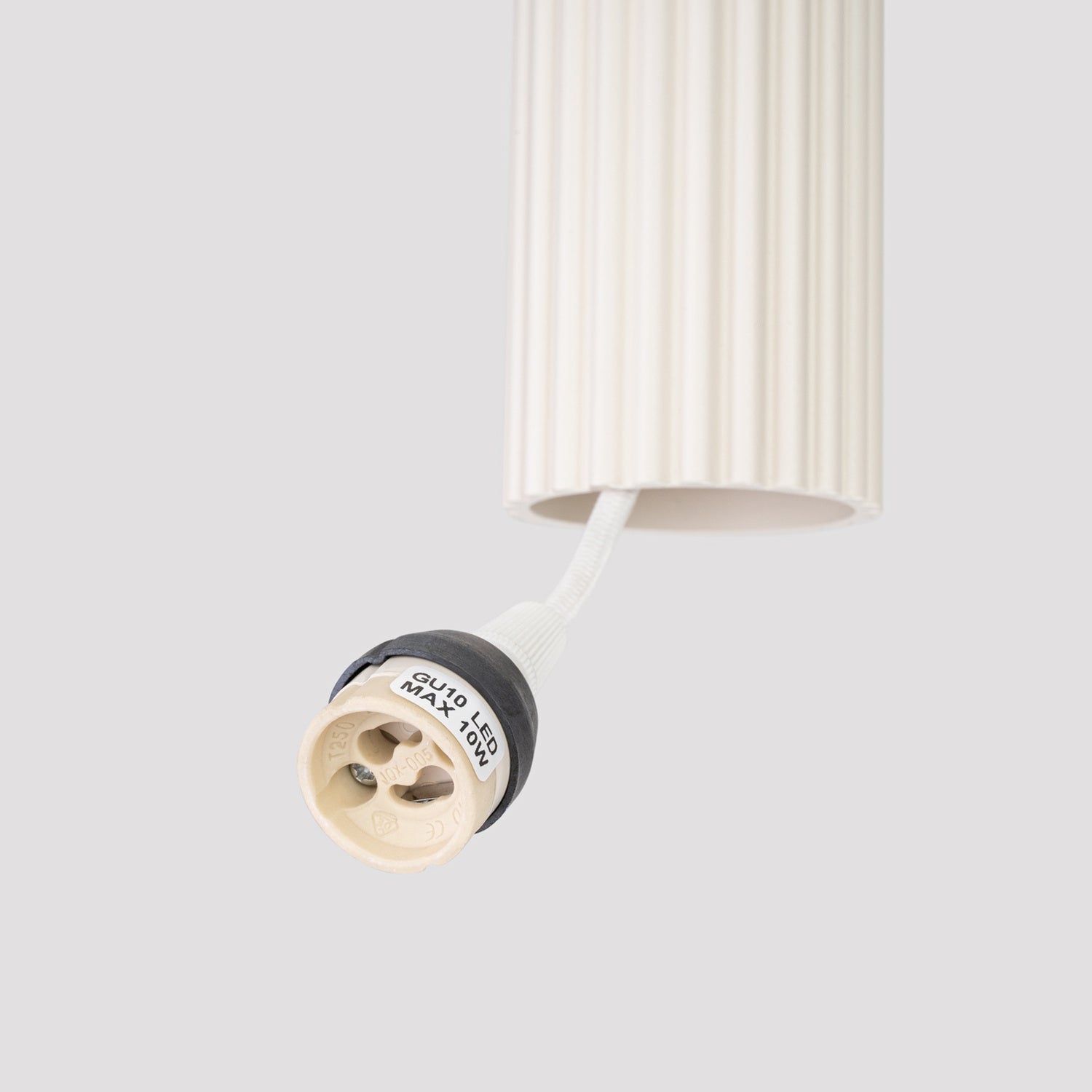 Triple Ribbed Pendant Cluster - 3 Light GU10 Hanging Dining Table Spotlight