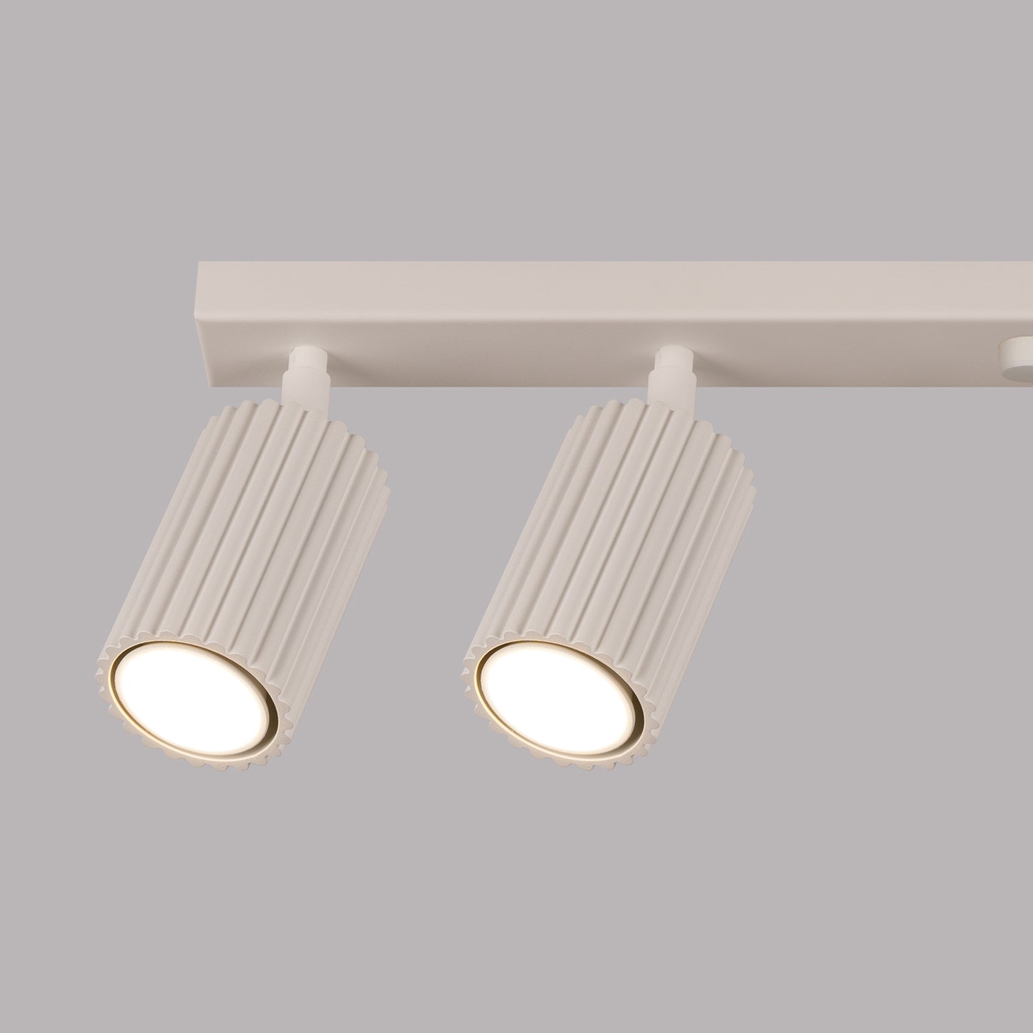 Six Light Ribbed Spotlight Bar - GU10 Linear Track Ceiling Living Room Long