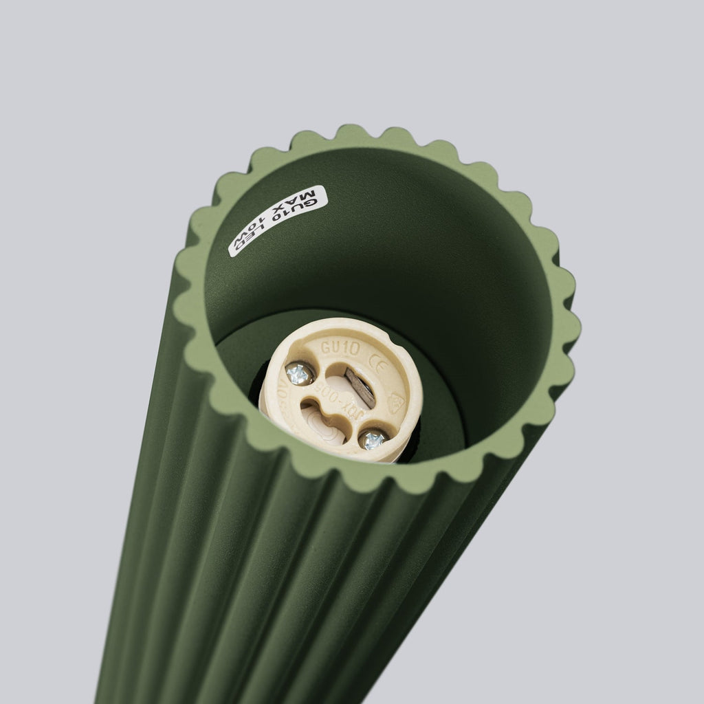 Ribbed Surface Spotlight - GU10 Cylindrical Ceiling Downlight Kitchen Hallway