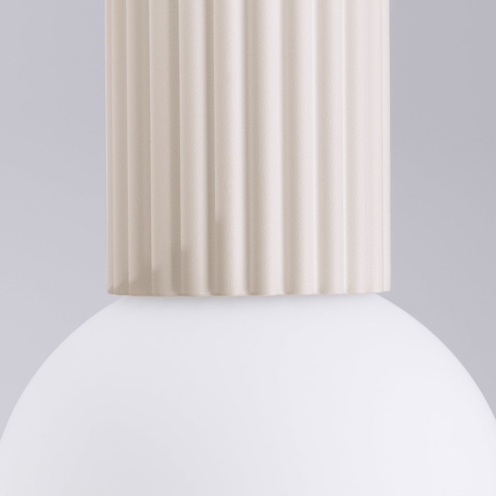 Opal Glass Globe Ceiling Light IP44 - G9 Flush Mount Bathroom Hallway