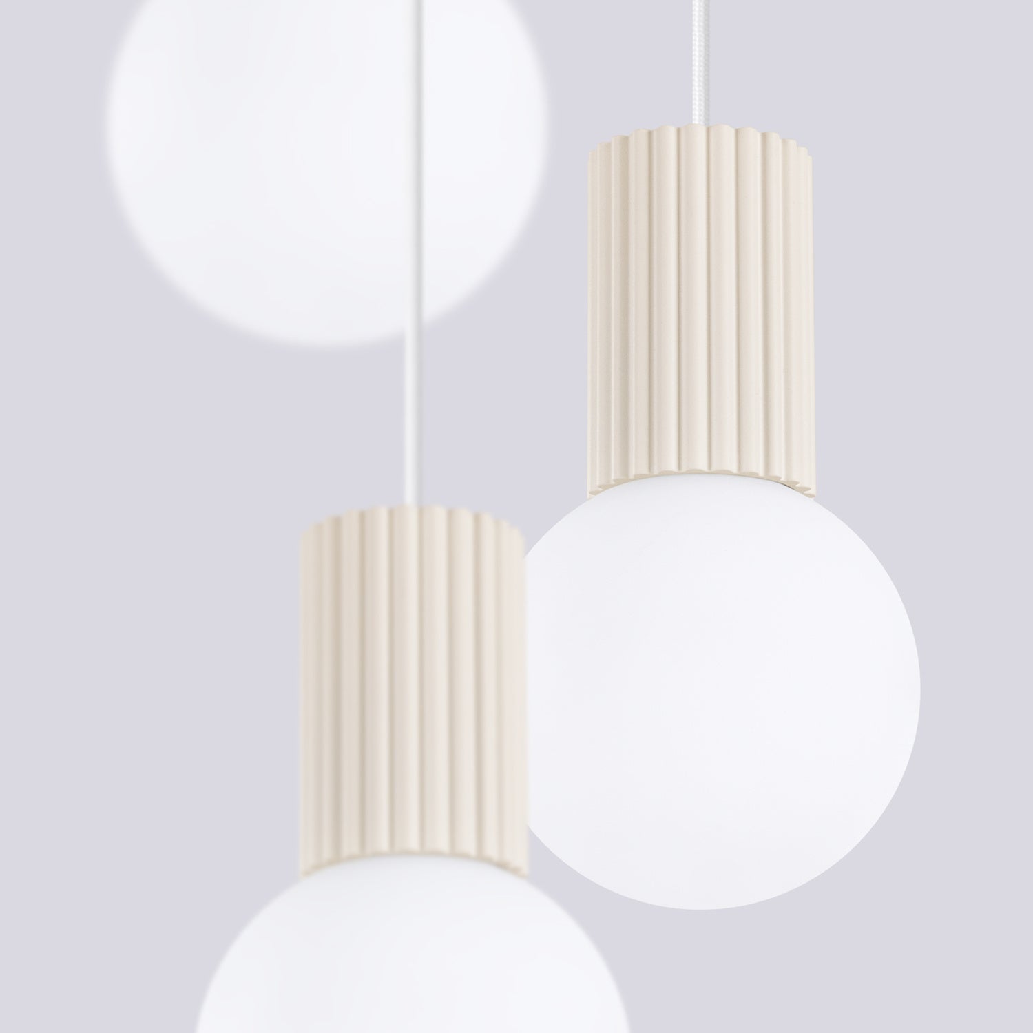Triple Glass Globe Pendant Cluster - 3 Light G9 Sphere Dining Kitchen Island