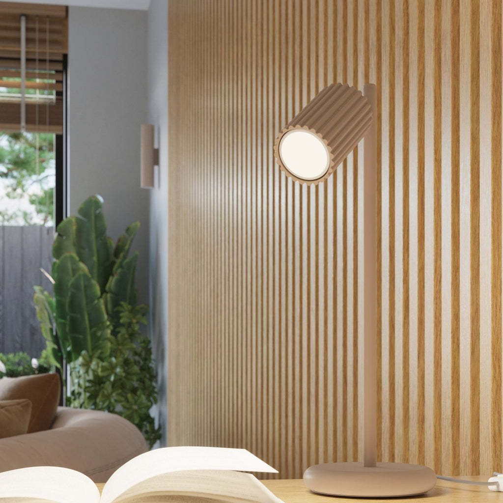 Ribbed Surface Spotlight - GU10 Cylindrical Ceiling Downlight Kitchen Hallway