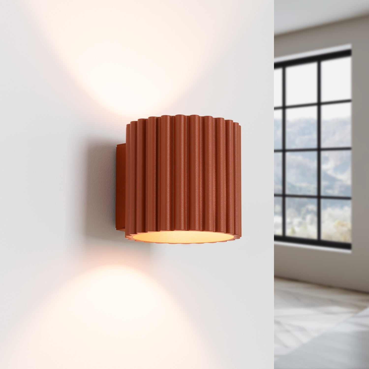 Square Up Down Wall Light - G9 Cube Sconce Hallway Bedside Modern