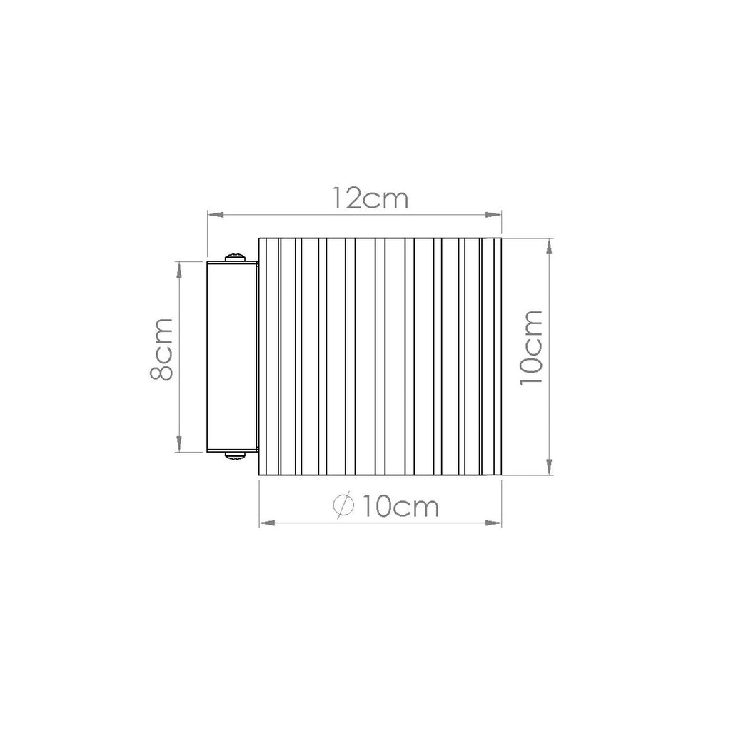 Square Up Down Wall Light - G9 Cube Sconce Hallway Bedside Modern