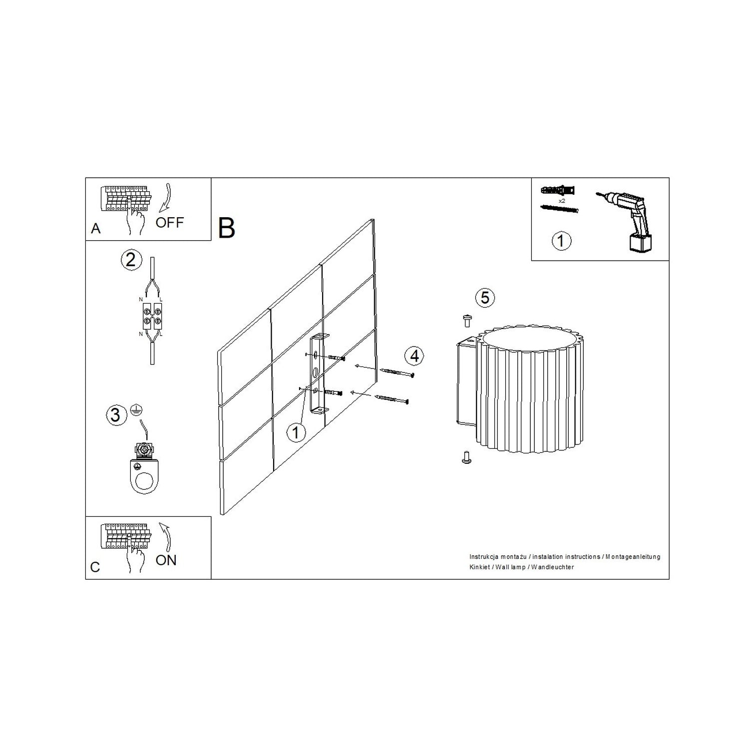Square Up Down Wall Light - G9 Cube Sconce Hallway Bedside Modern