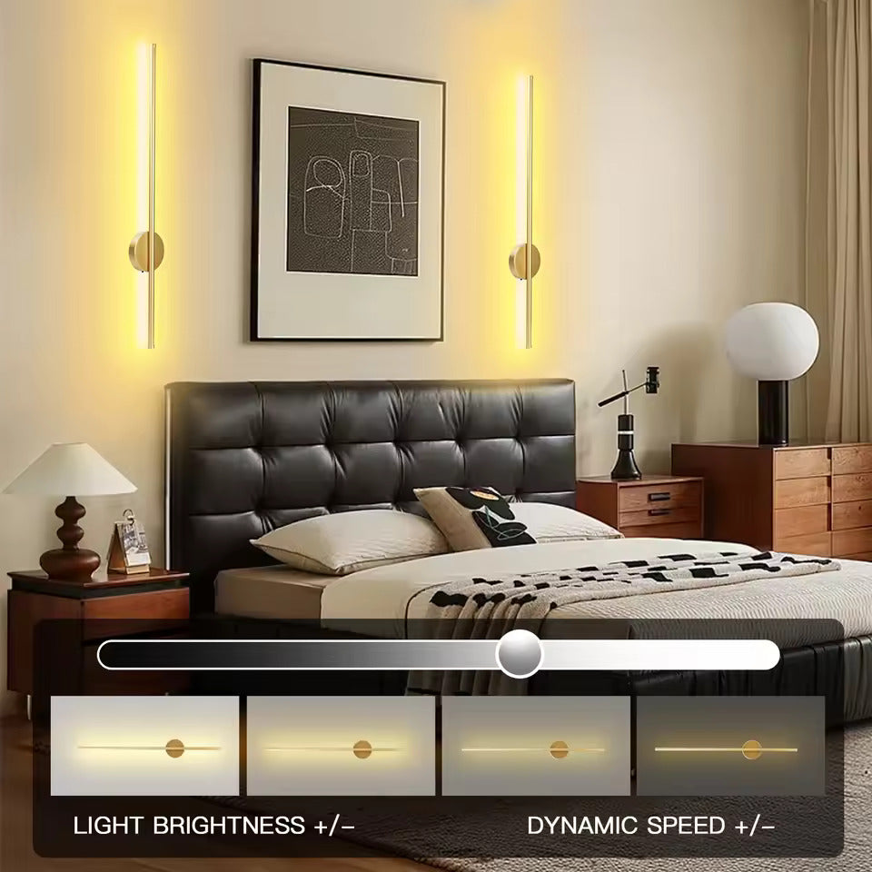 Rechargeable Gold Wall Light LED Dimmable Remote Control Battery