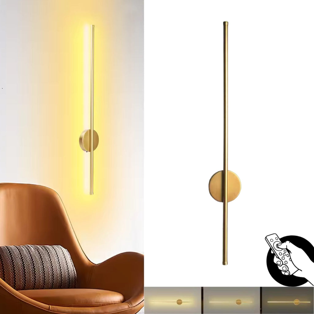 Rechargeable Gold Wall Light LED Dimmable Remote Control Battery