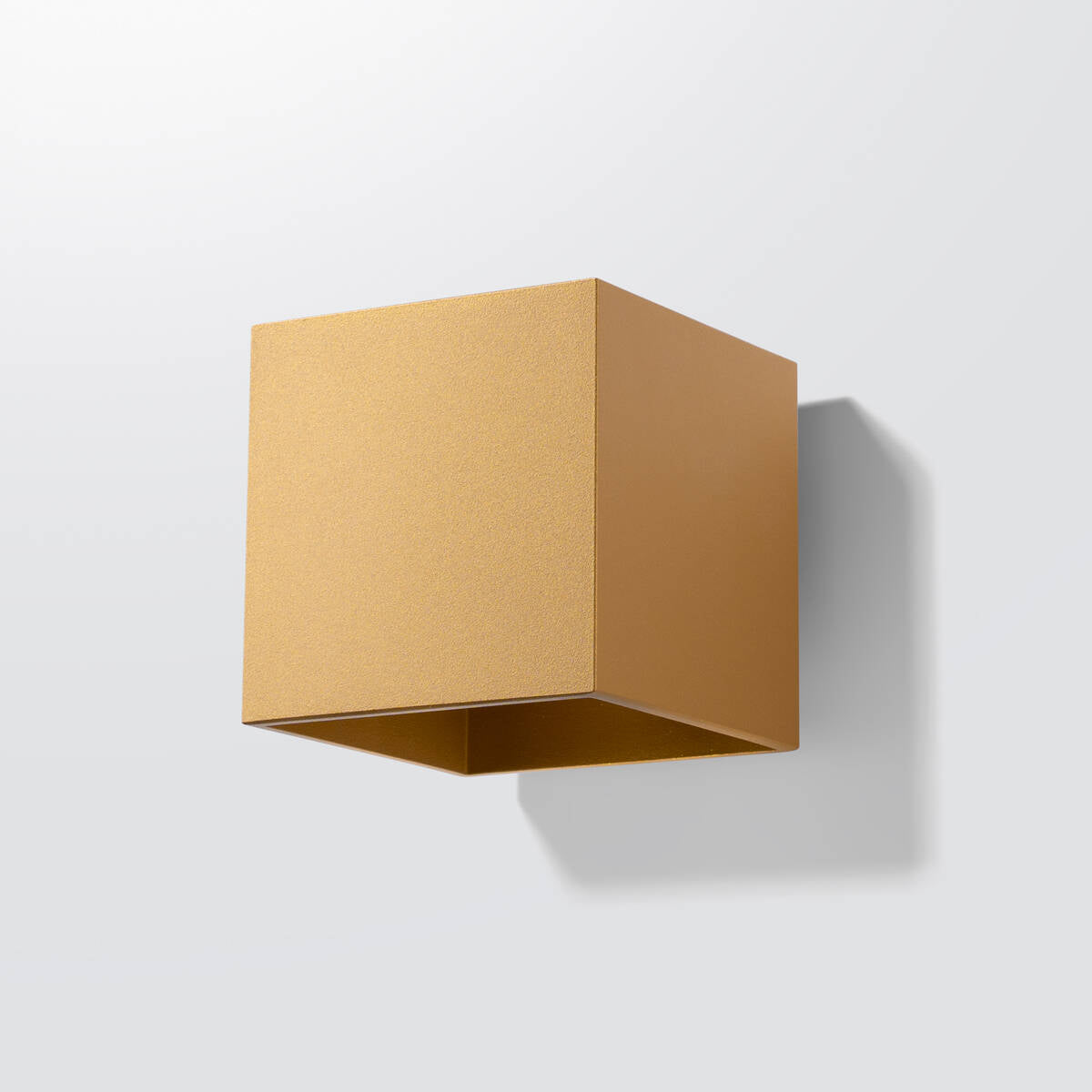 Cube Wall Light - Gold Black Concrete Modern Elegant Fixture