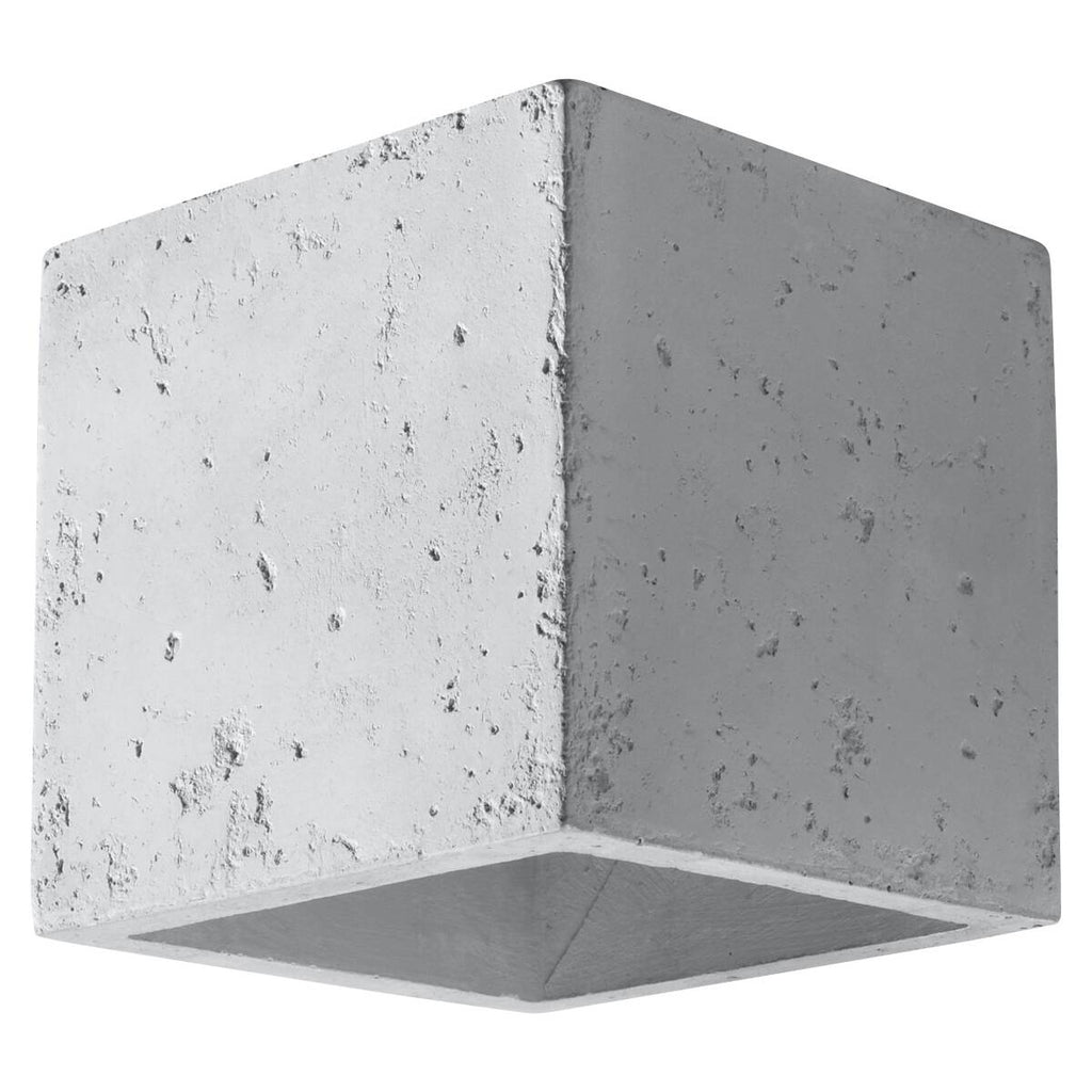 Cube Wall Light - Gold Black Concrete Modern Elegant Fixture