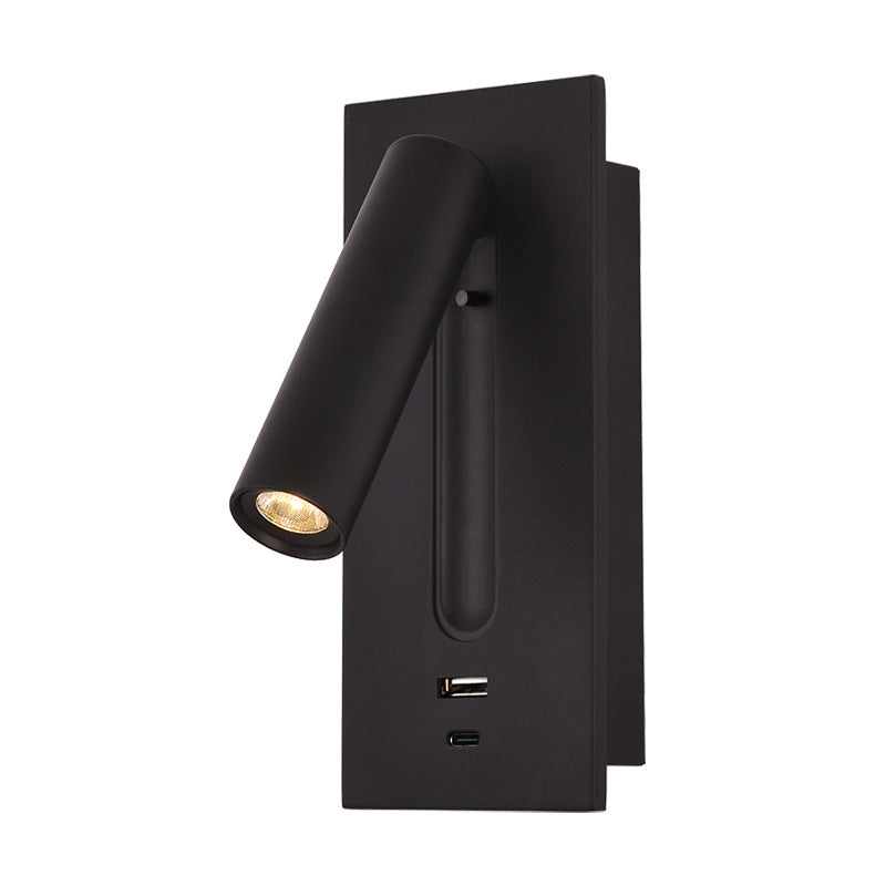 Reading Wall Light with USB Charger & Switch LED Bedside Lamp