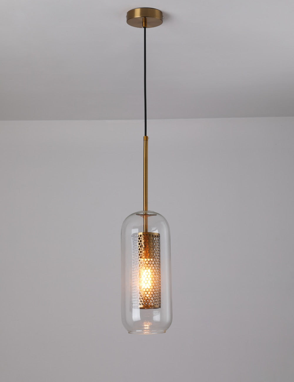 Medieval Glass Pendant Light with Chain - Premium Home Decor UK