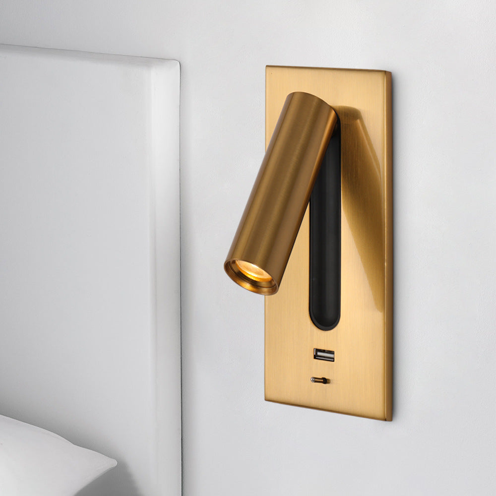 Reading Wall Light with USB Charger & Switch LED Bedside Lamp