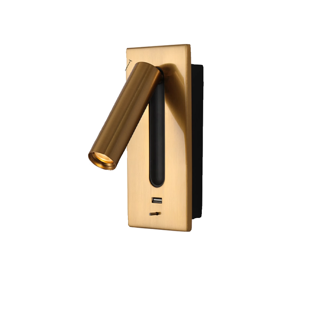 Reading Wall Light with USB Charger & Switch LED Bedside Lamp