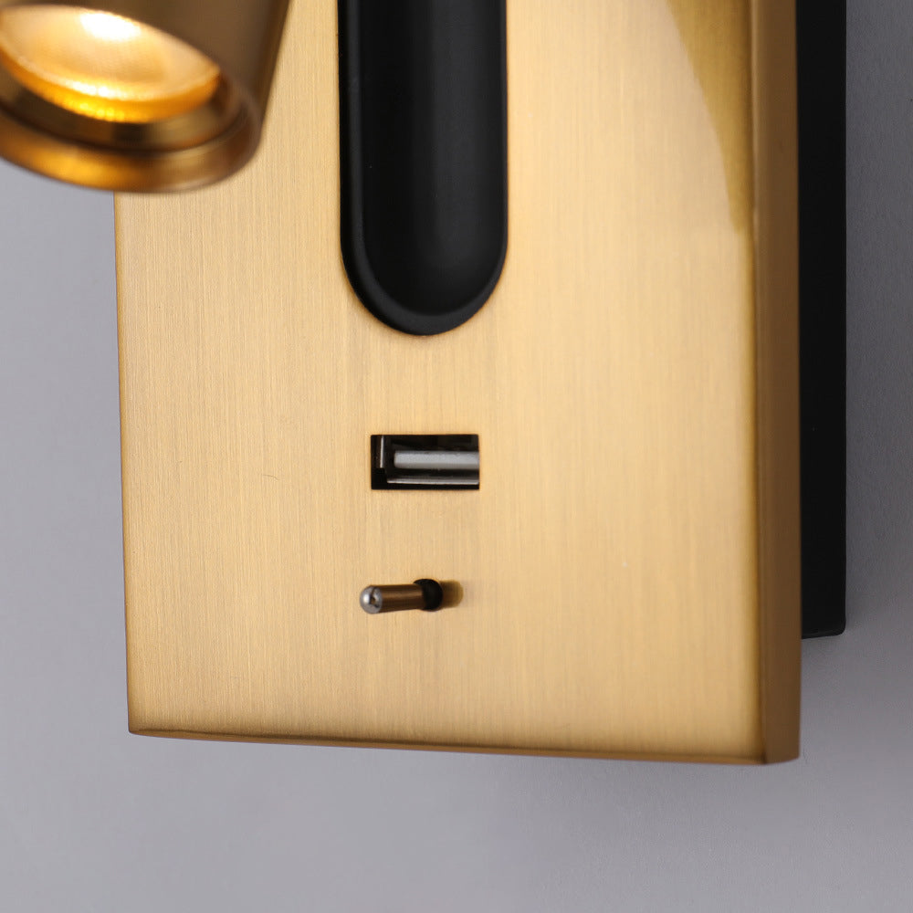 Reading Wall Light with USB Charger & Switch LED Bedside Lamp