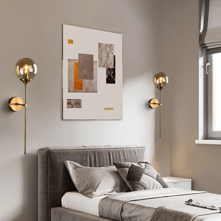 Sizzle Glass Wall Light - Sleek Elegant Design Warm Ambient Lighting