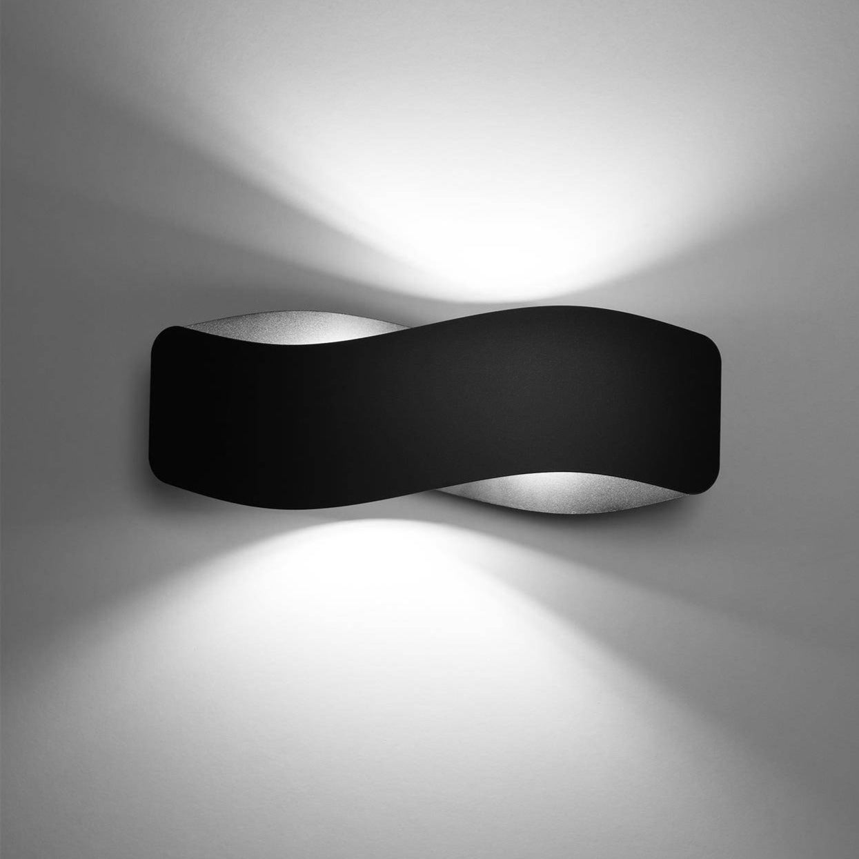 Myka Decorative Wall Lamp - Black & White LED Light Bracket