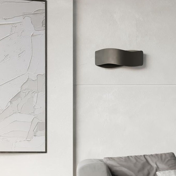 Myka Decorative Wall Lamp - Black & White LED Light Bracket