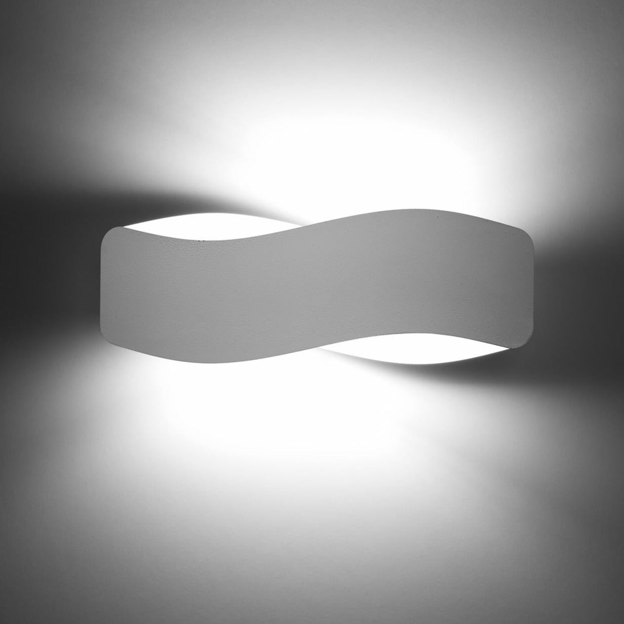 Myka Decorative Wall Lamp - Black & White LED Light Bracket