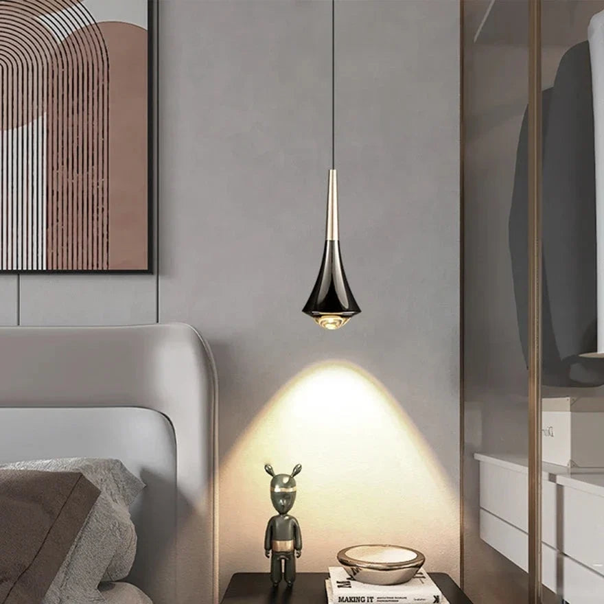 Dropping Pendant Light LED Integrated Adjustable Height Warm Light