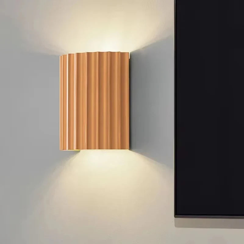 Fence Wall Light - Green White Grey Orange - Nursery Bedroom Hall