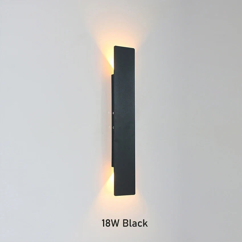Sleek LED Wall Lamp with Warm Light - Easy Install Bedroom Lighting