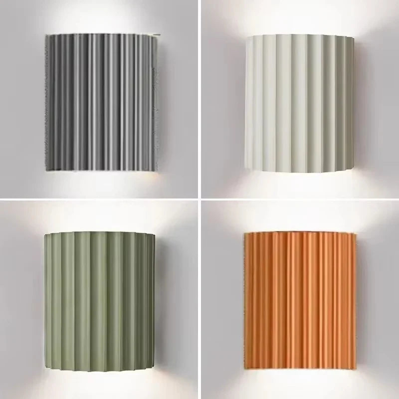 Fence Wall Light - Green White Grey Orange - Nursery Bedroom Hall