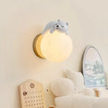 Bear Wall Light LED Kids Nursery Moon Night Light Bedroom Decor