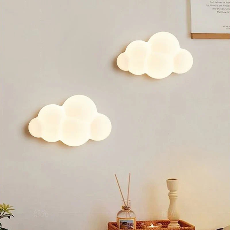 Remote Control Cloud Wall Lamp LED Adjustable Light Temperature