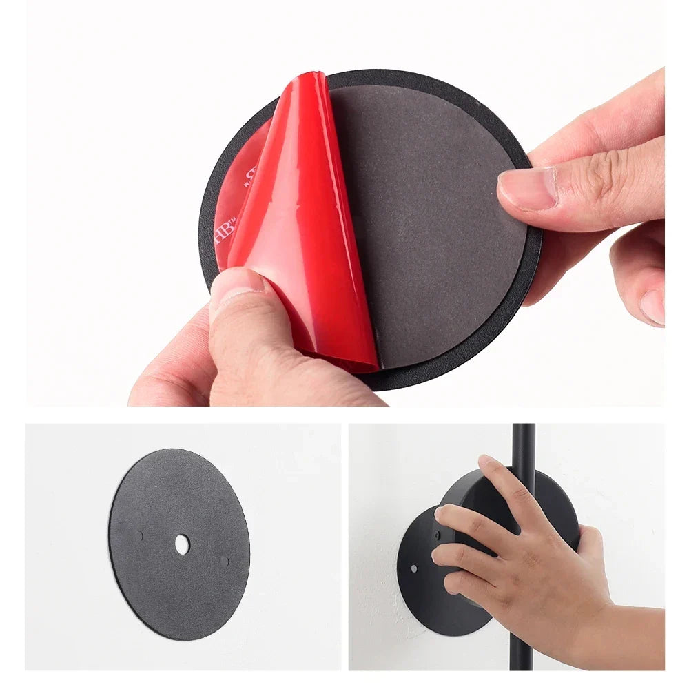 Black Rechargeable LED Wall Light Remote Control Dimmable 3 Modes
