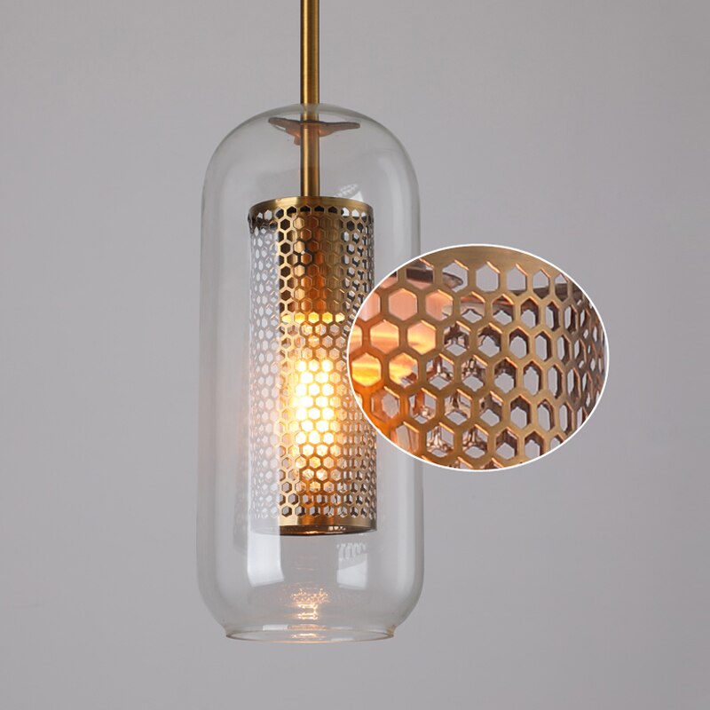 Medieval Glass Pendant Light with Chain - Premium Home Decor UK