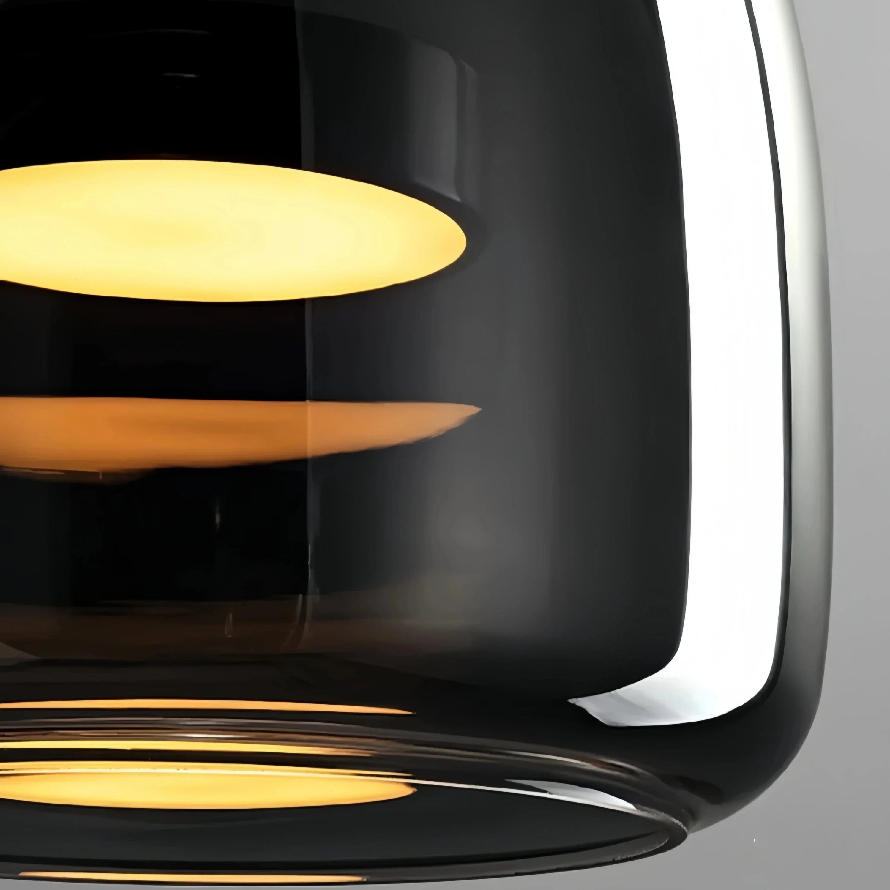 Dildale Black Gold Pendant Lamp LED Warm Light Adjustable Height