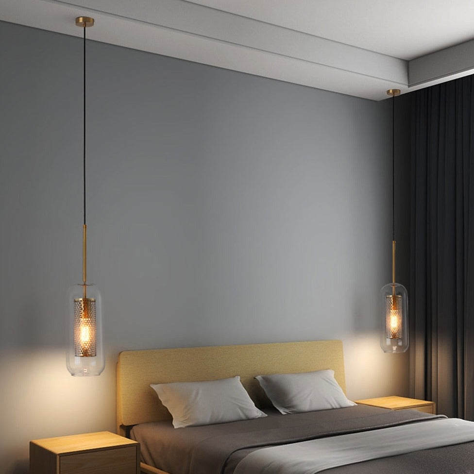 Medieval Glass Pendant Light with Chain - Premium Home Decor UK