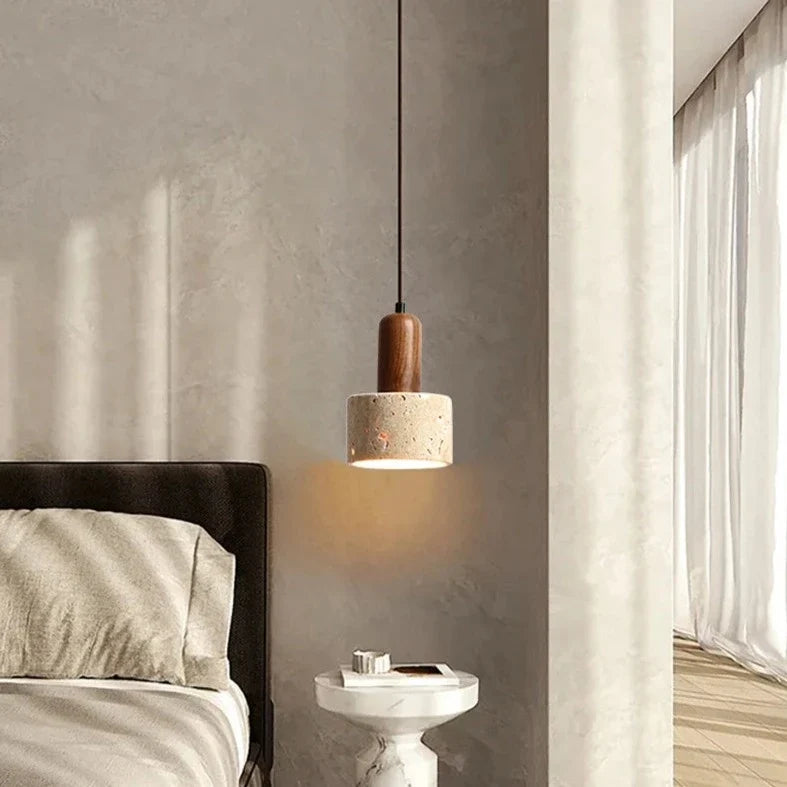 Travertine Pendant Light Beige Brown Kitchen Island Ceiling Light