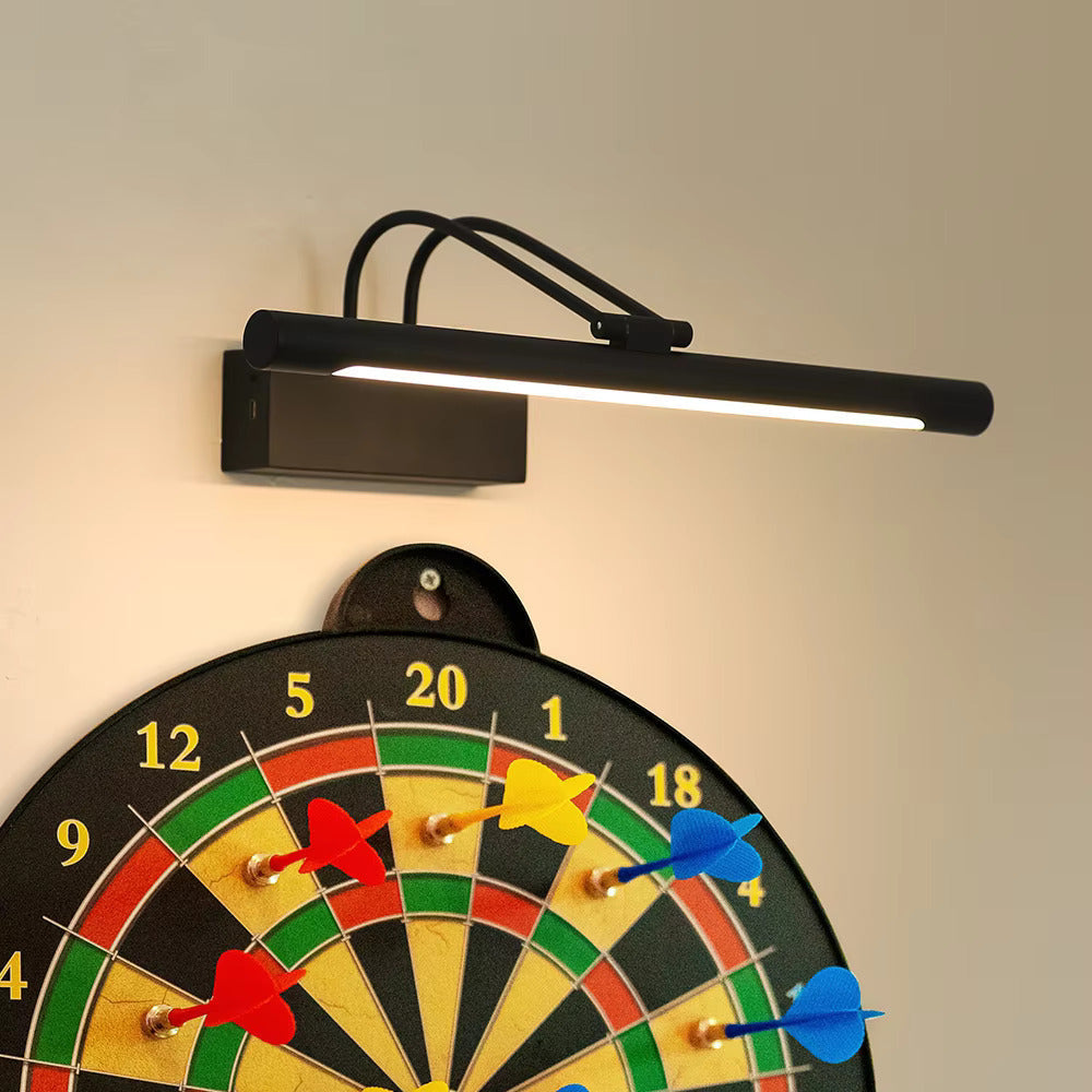 Rechargeable LED Picture Wall Light - Dimmable, Gold/Black, USB