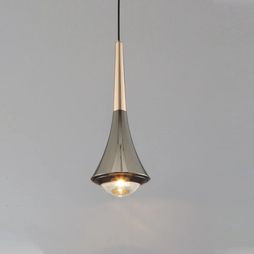 Dropping Pendant Light LED Integrated Adjustable Height Warm Light