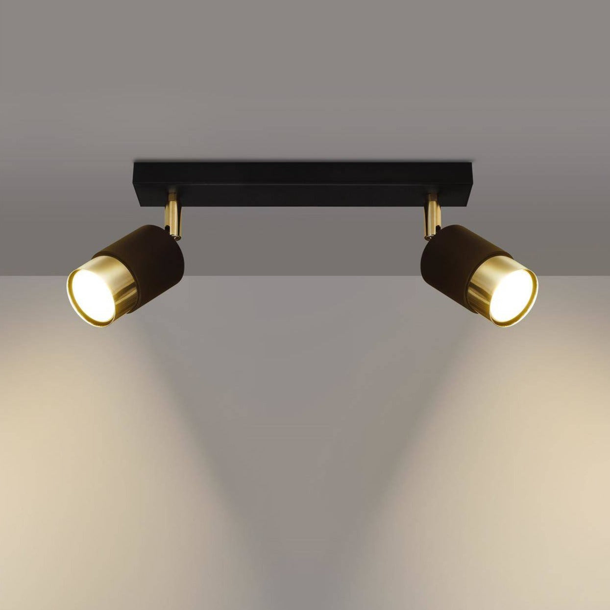 Trip Track Light Gold Black Ceiling Fitting Modern Lighting