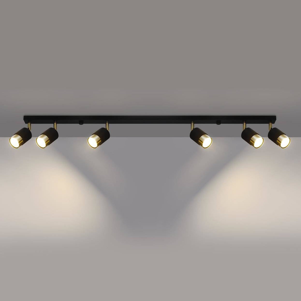 Trip Track Light Gold Black Ceiling Fitting Modern Lighting