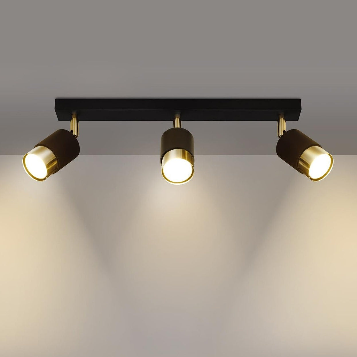 Trip Track Light Gold Black Ceiling Fitting Modern Lighting