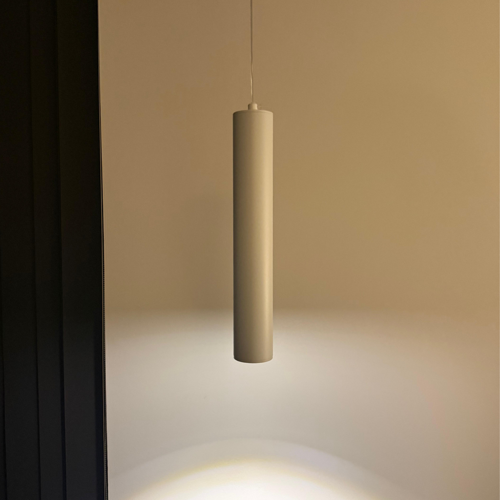 Trip White Pendant Light - Modern Minimal Bedroom Lighting UK