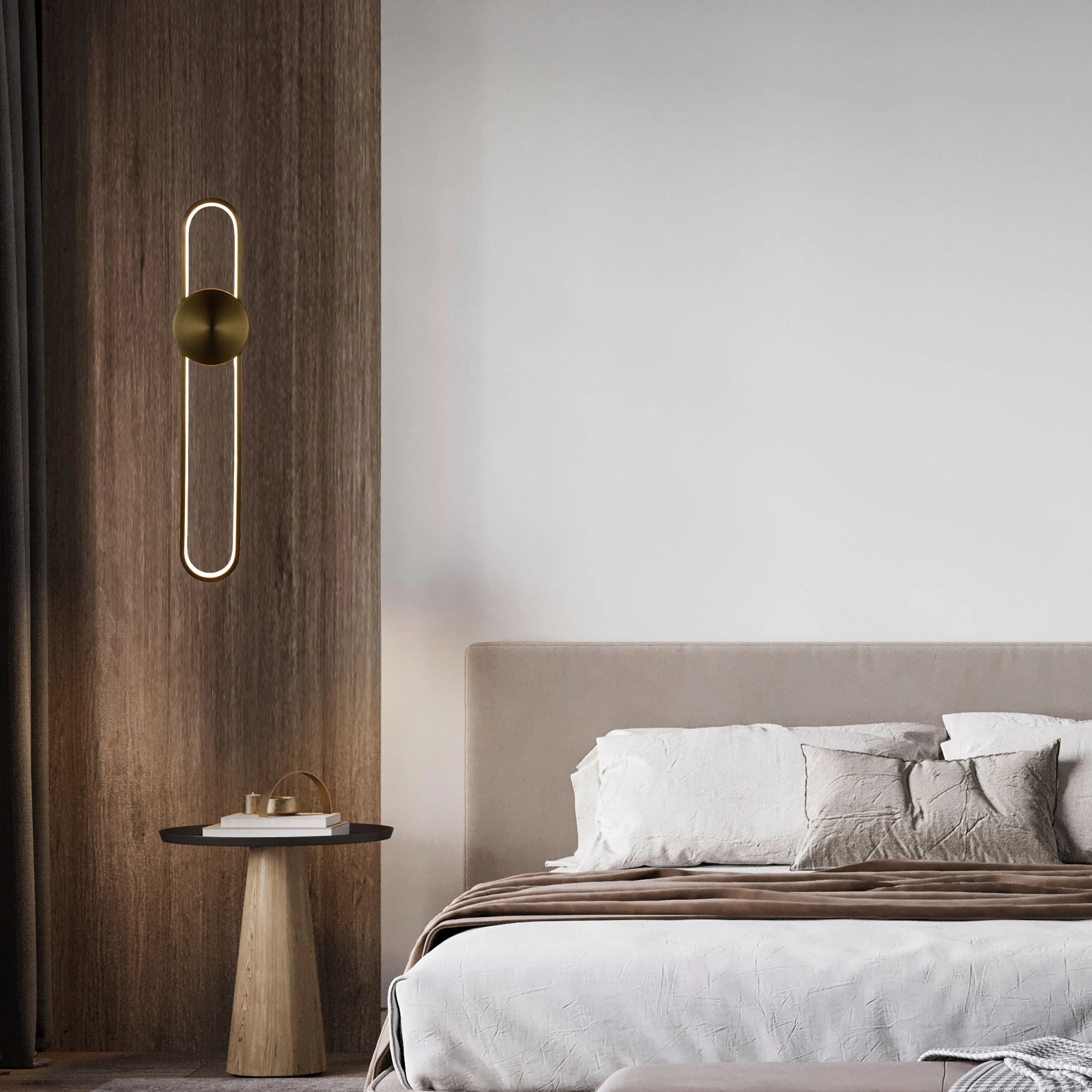 Elliptical Disc LED Wall Light - 3 CCT  Bedside Vanity