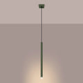 Trip Olive Green Pendant Light - Modern Cylindrical Kitchen Island