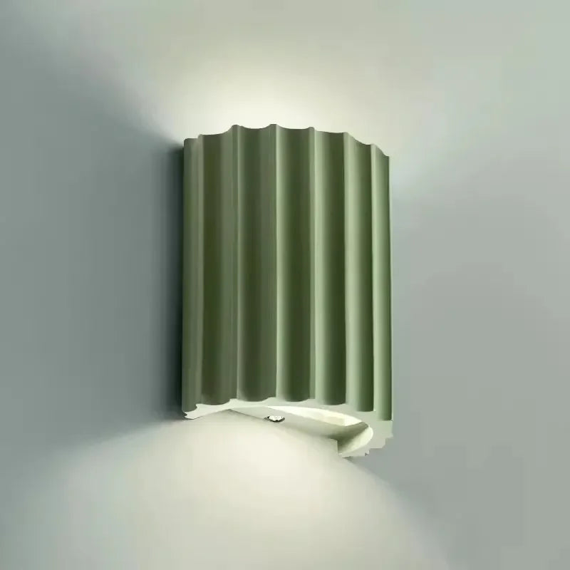 Fence Wall Light - Green White Grey Orange - Nursery Bedroom Hall