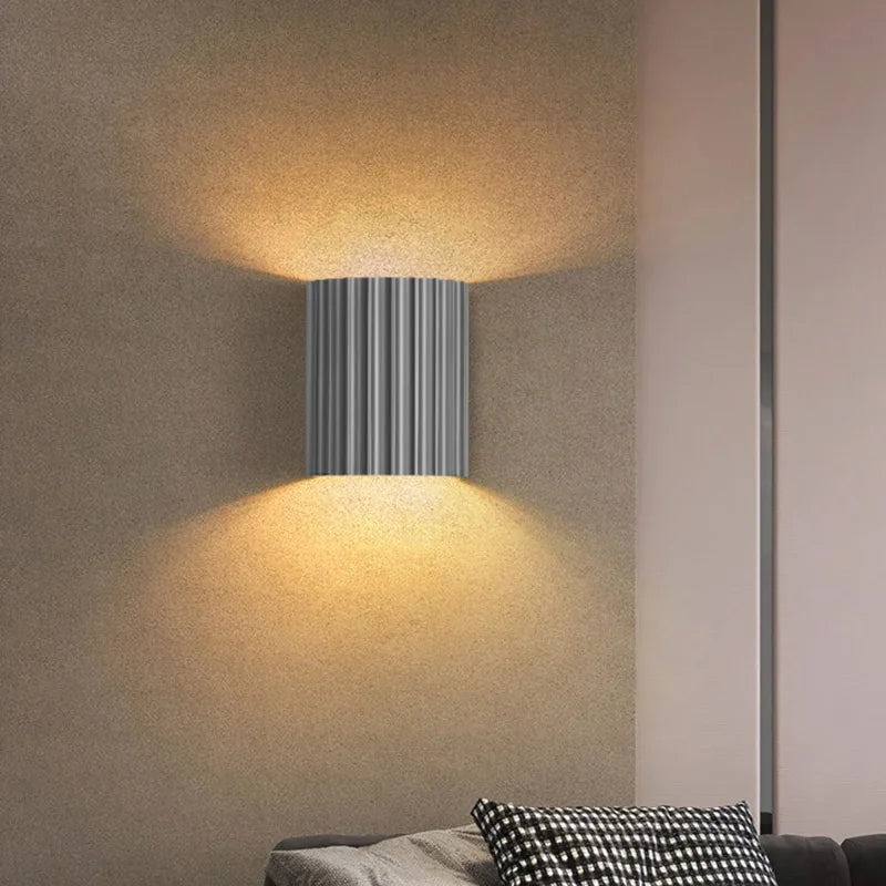 Fence Wall Light - Green White Grey Orange - Nursery Bedroom Hall