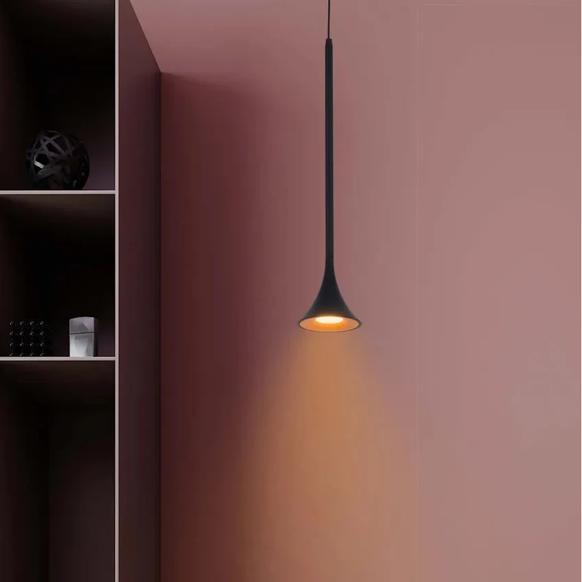 Trumpet Mini Pendant Spotlight - 5W LED Warm Bar Island Light