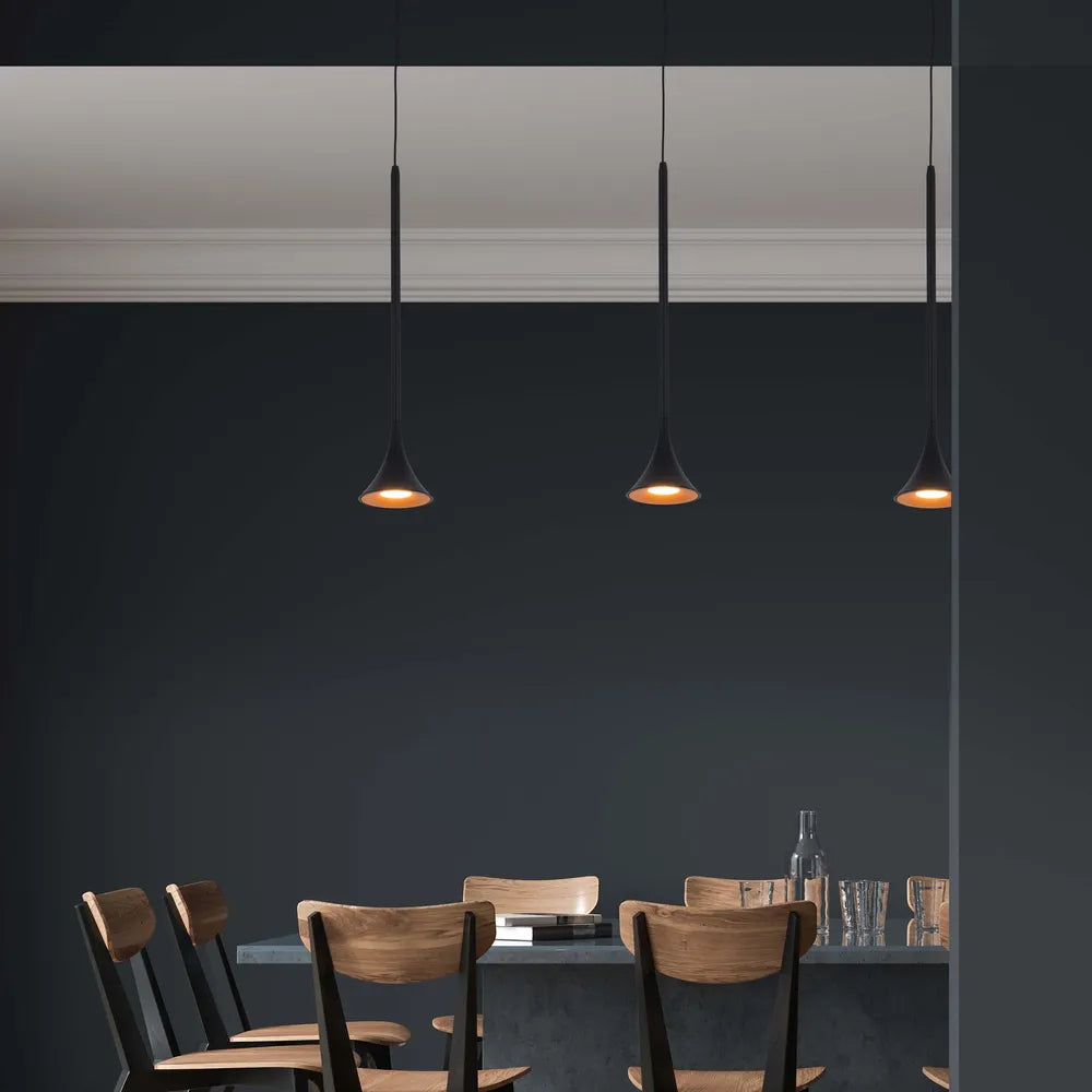 Trumpet Mini Pendant Spotlight - 5W LED Warm Bar Island Light